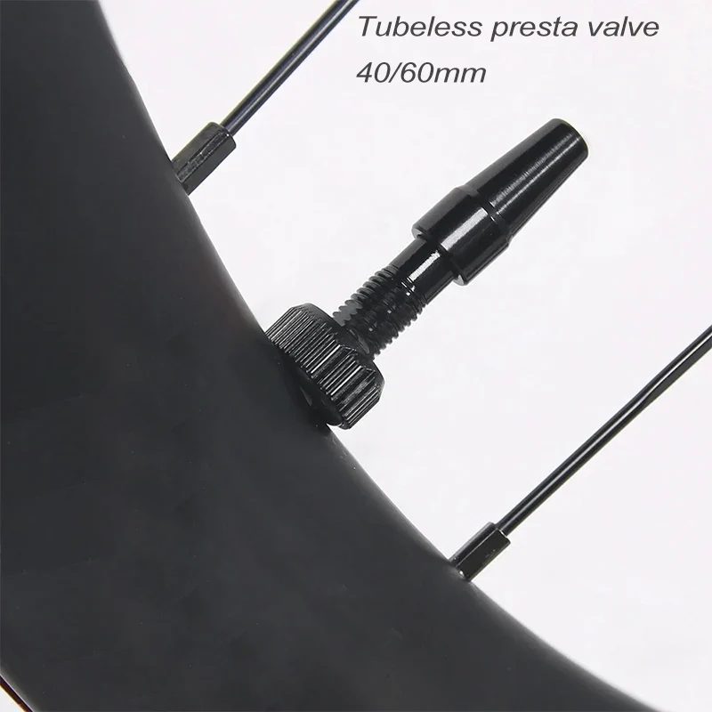 Premium CNC Aluminum Alloy Tubeless Bicycle Valve Set - Presta Valve, 44/60mm