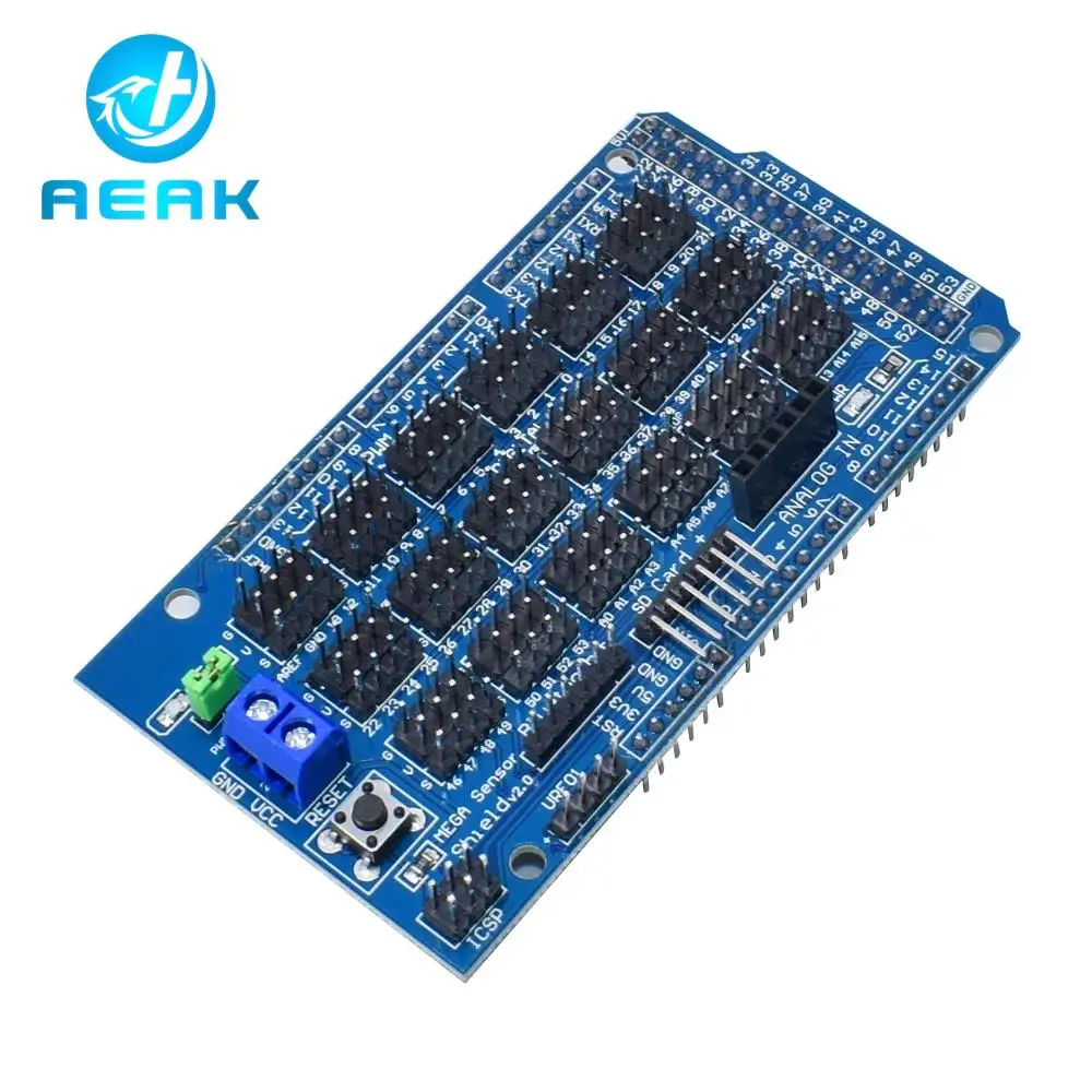 Per Arduino Mega Sensor Shield V1.0 V2.0 Scheda Di Sviluppo Di Espansione Dedicata Mega 2560 Sup Iic Bluetooth Sd Parti Di Robot Fai Da Te