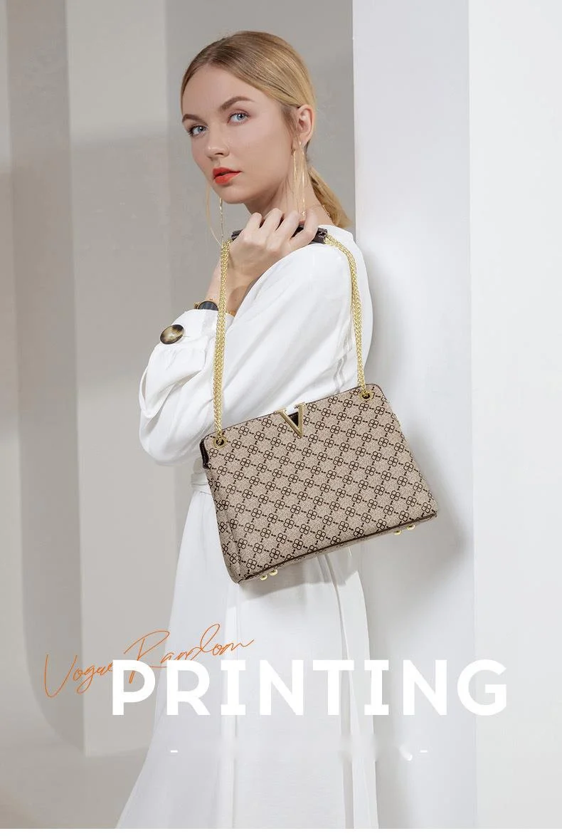 2023 Spring/summer New Fashion Easy to Wear Print Underarm Bag Fashion Flu One Shoulder Crossbody Bag Chain Handbag for Women_voghion.com