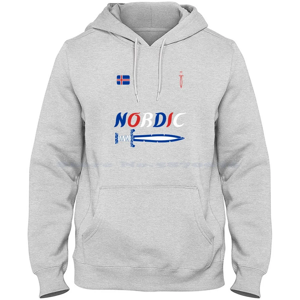 Felpa Con Cappuccio In Cotone 100% Island Nordic Spirit Nordic Africa Origine Nord Europa Muslimafnarfj? Reur Ancestry Icelander