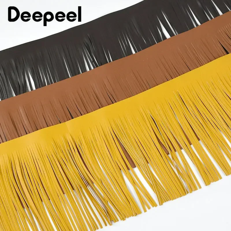 1 미터 10-30cm PU 가죽 술 프린지 트림 장식 레이스 리본 DIY 핸드백 자켓 스커트 의류 패브릭 봉제 액세서리