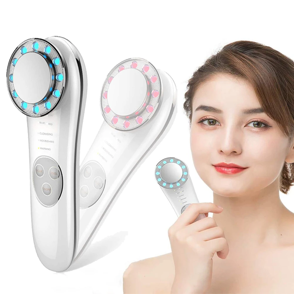 Dispozitive de masaj facial pentru înfrumusețare, terapie cu lumină roșie, masaj facial EMS, lifting facial de înaltă frecvență, antirid, îngrijire coreeană a pielii și ochilor_voghion.com