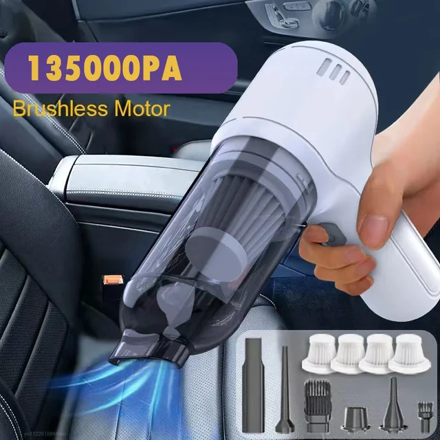 Portable Car Vacuum Cleaner USB Plug/Rechargeable Car Dust Cleaner Handheld  Super Power Suction Head Appliance for Automobile - AliExpress