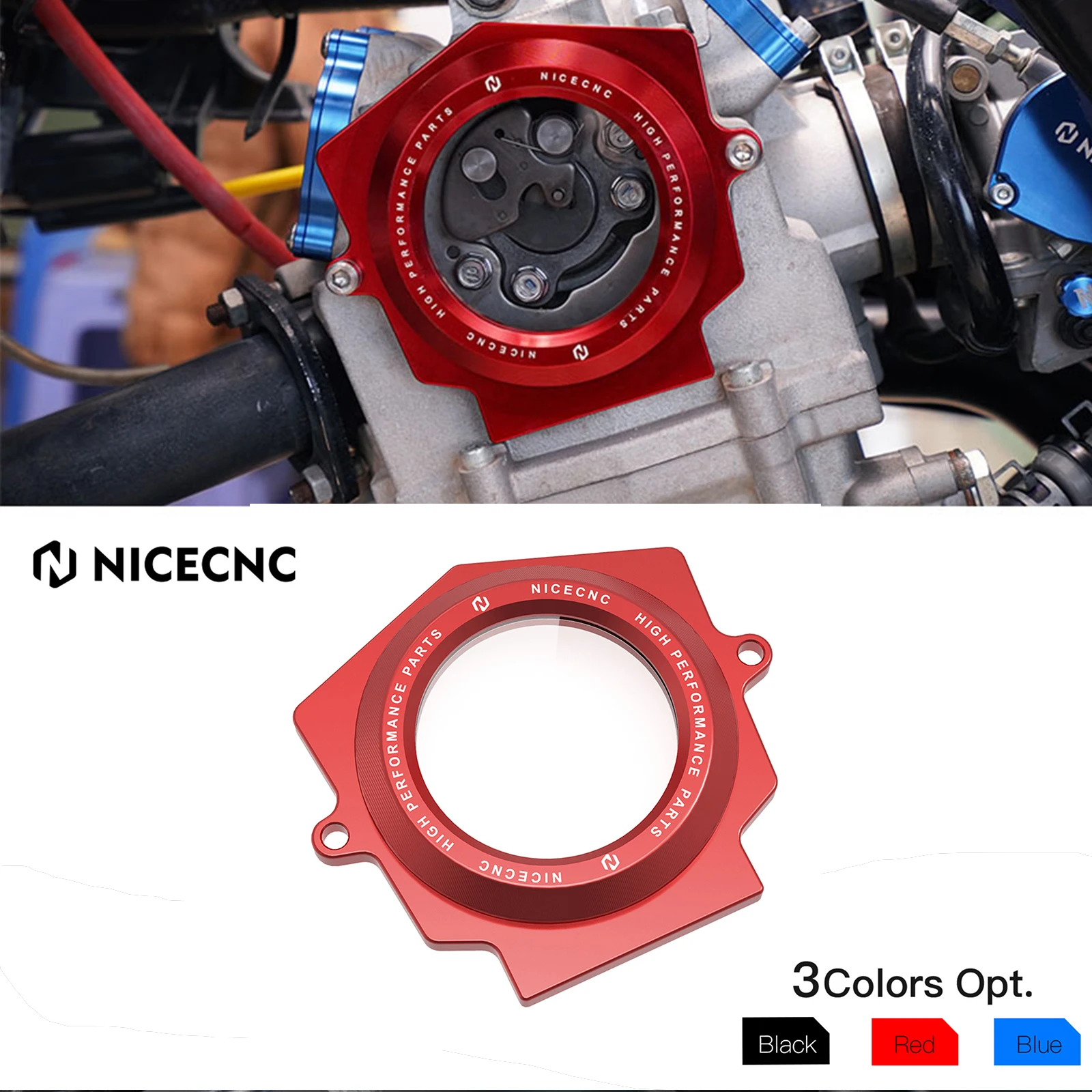 LEVIER DE FREIN REPLIABLE AVEC LEVIER CARBONE - ROUGE - CNC