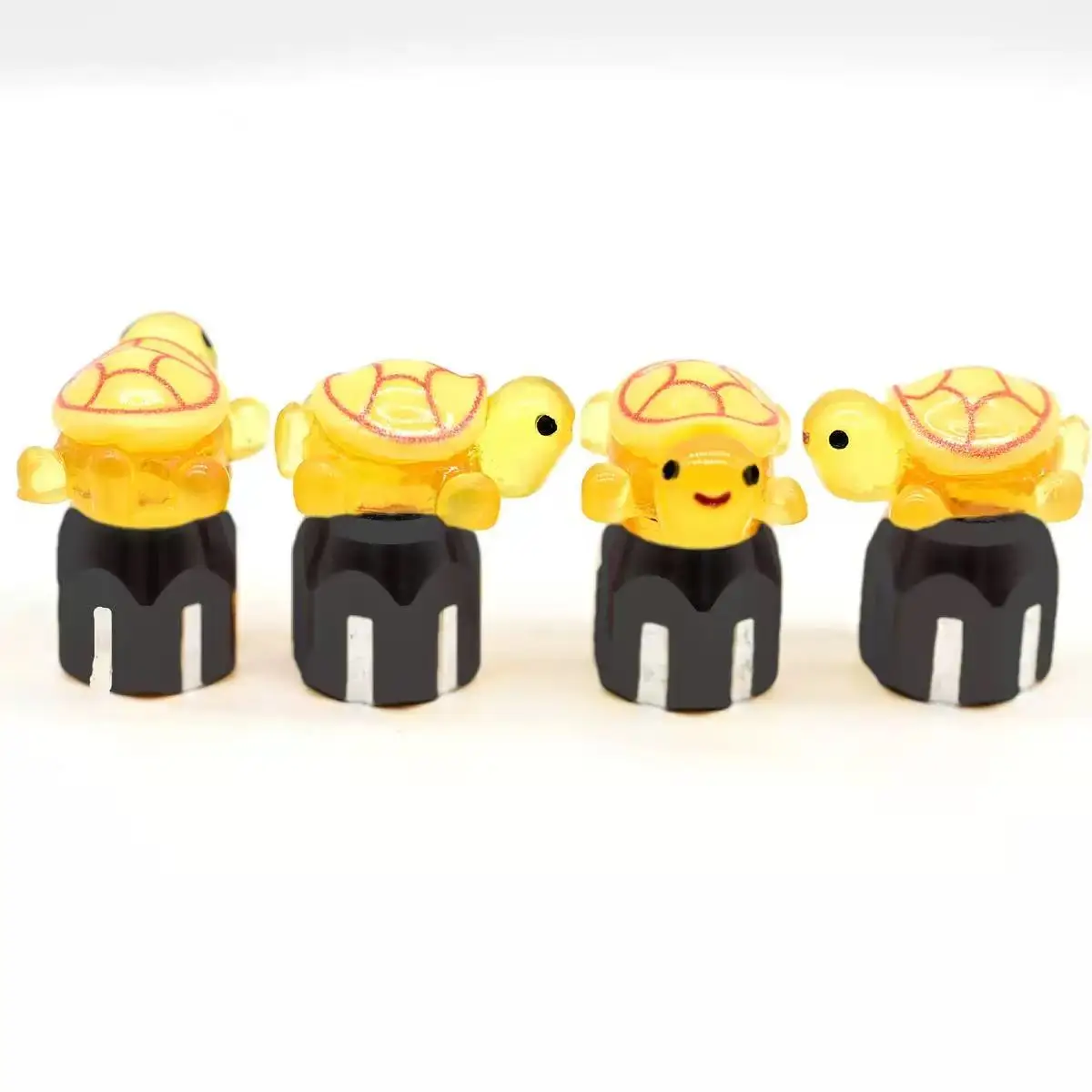 4PCS Adorable Turtle Valve Caps - Universal Decorative Covers
