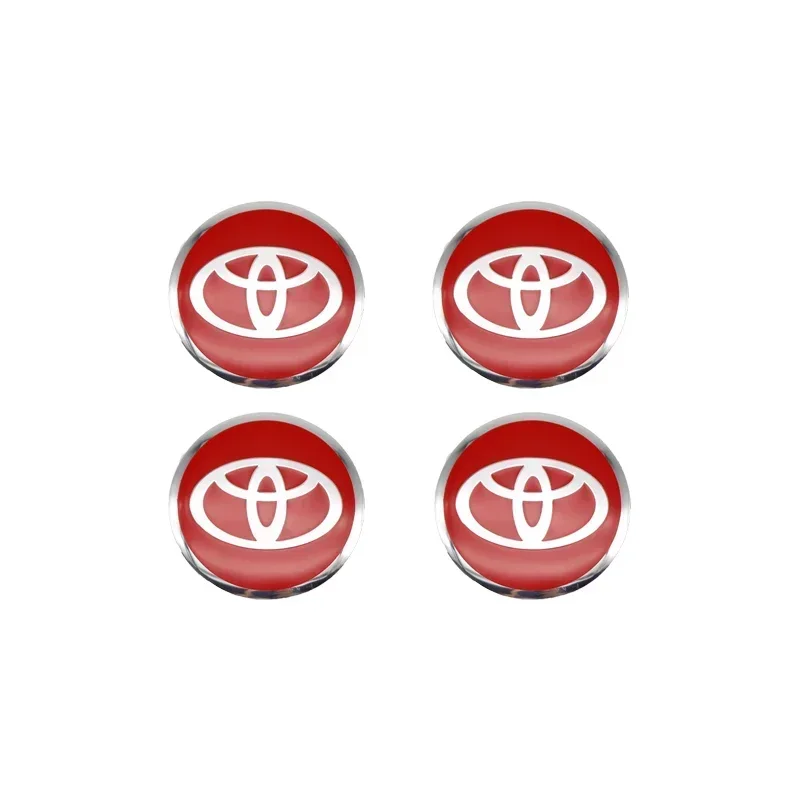 56mm Wheel Center Hub Cap Decal Rim Cap Decal for Toyota Corolla Yaris Rav4 Camry Avensis Auris C-hr 86 Prius wheel hub cap decal