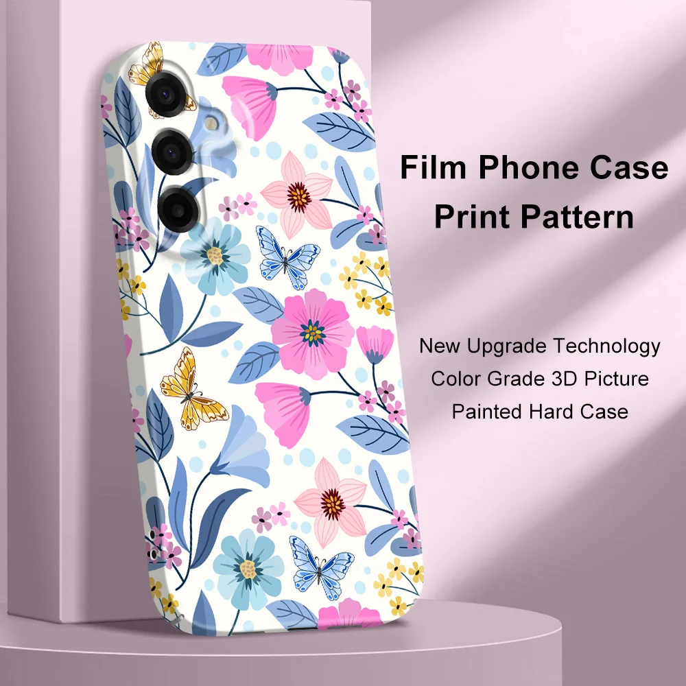 Vibrant Floral Hard Phone Case - Bright Flowers Design