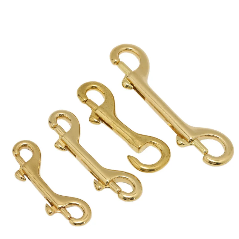 

2024-V192 Pure copper clad buckle, brass double-headed hook, connecting hook, luggage accessories