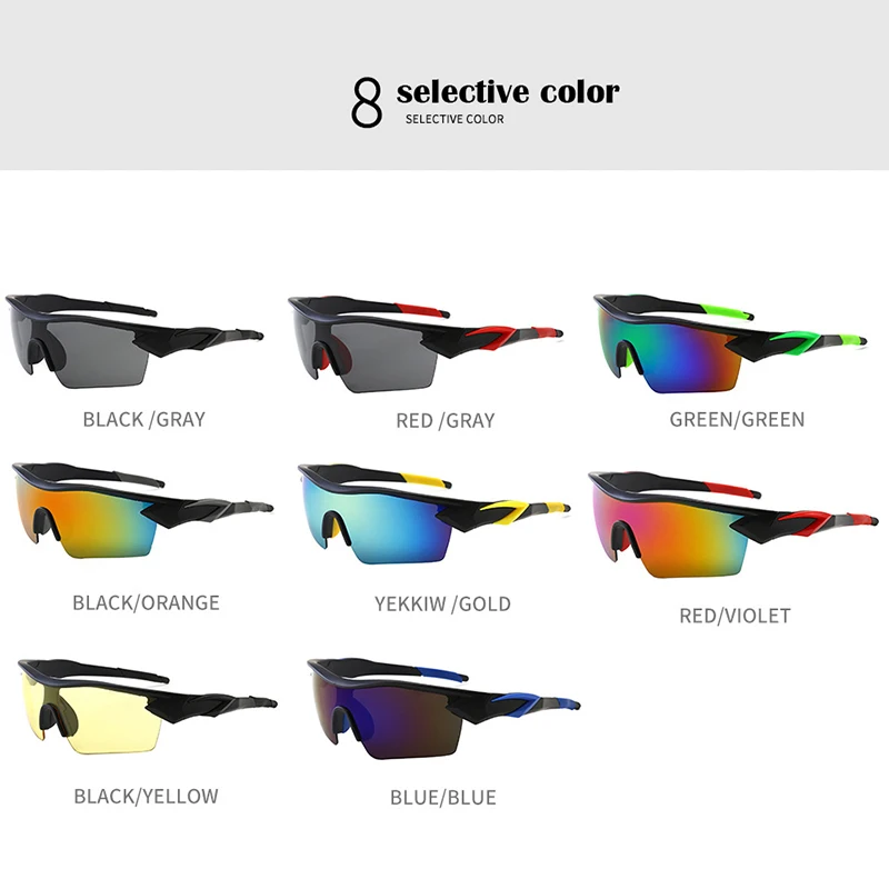Fietsbrillen Zonnebrillen voor Heren Dames Sport Gepolariseerde Lens Outdoor Zonnebrillen Fietsbrillen Fiets Winddichte Brillen_voghion.com