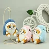 11CM Cute Kawaii Pendant Keychain Cloth Plush Doll Little Shark Cat Soft Toys Room Car Bag Decoration Key Rings Birthday Gift 1
