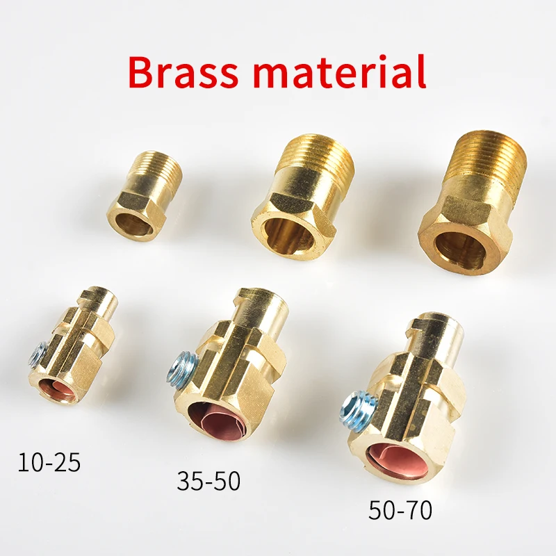 Welding machine pure copper DKJ10-25 welding handle line quick plug socket connector male and female European accessories