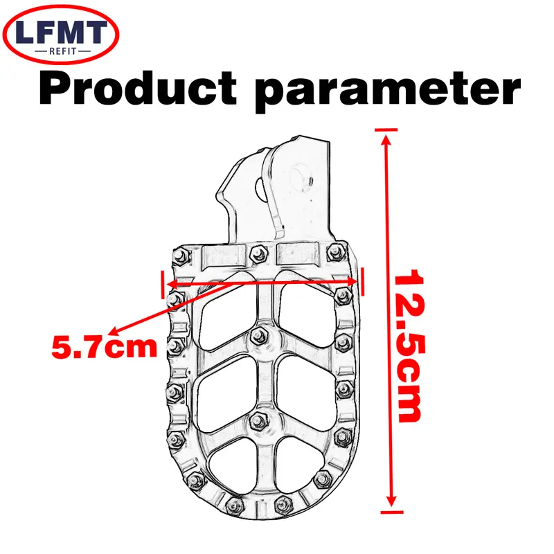 Motorcycle CNC Foot Pegs Pedal Mounting Pedals Retrofit Bracket For Sur-Ron Surron Sur ron Light Bee S X Electric Off-Road Bike - Image 3