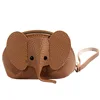 Bag pendant, female key, creative card bag, personalized elephant zipper, small wallet, solid color, multiple card slots, ID car 4