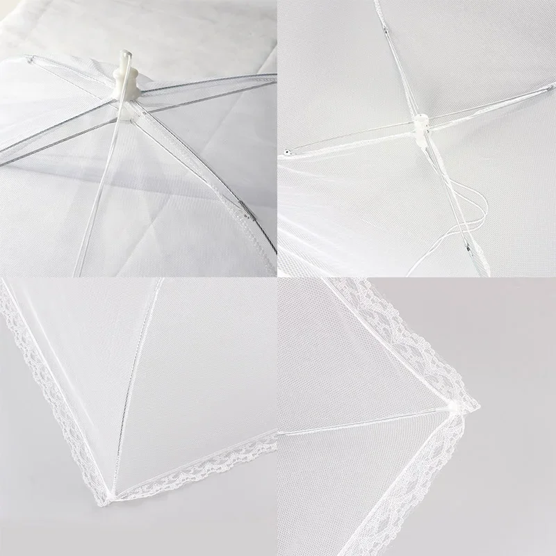 Foldable Food Mesh Cover Fly Anti Mosquito Pop-Up Food Cover Umbrella Meal Vegetable Fruit Breathable Kitchen Accessories food cover
