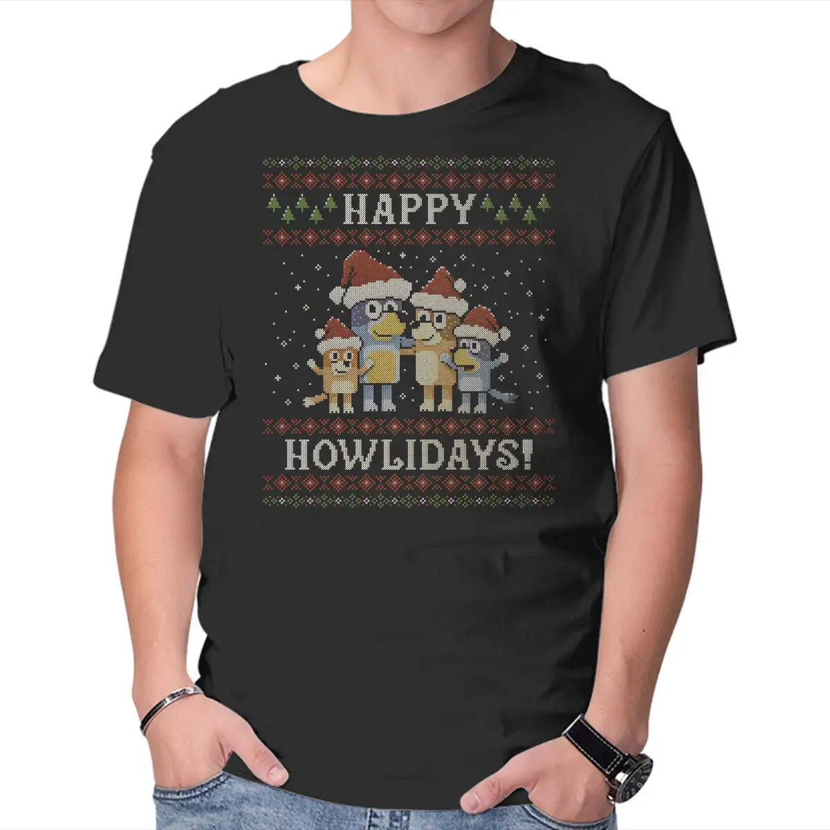 Футболки унисекс Happy Howlidays для мужчин и женщин, короткие летние футболки для пар, повседневная хлопковая одежда, новое поступление