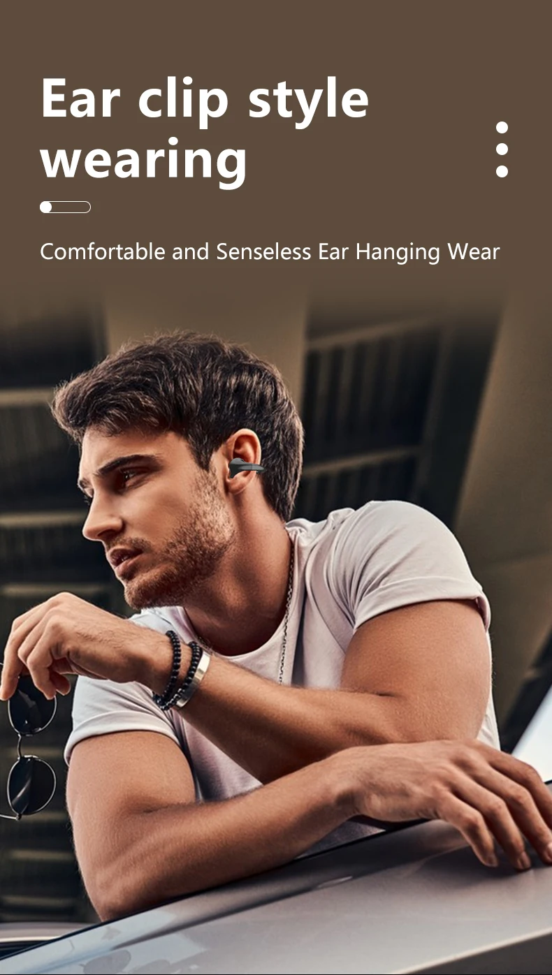 Fineblue F350 Wireless earphone | Bluetooth 5.3 Ear-clip TWS Headset Fineblue F350 Wireless earphone | Bluetooth 5.3 Ear-clip TWS Headset