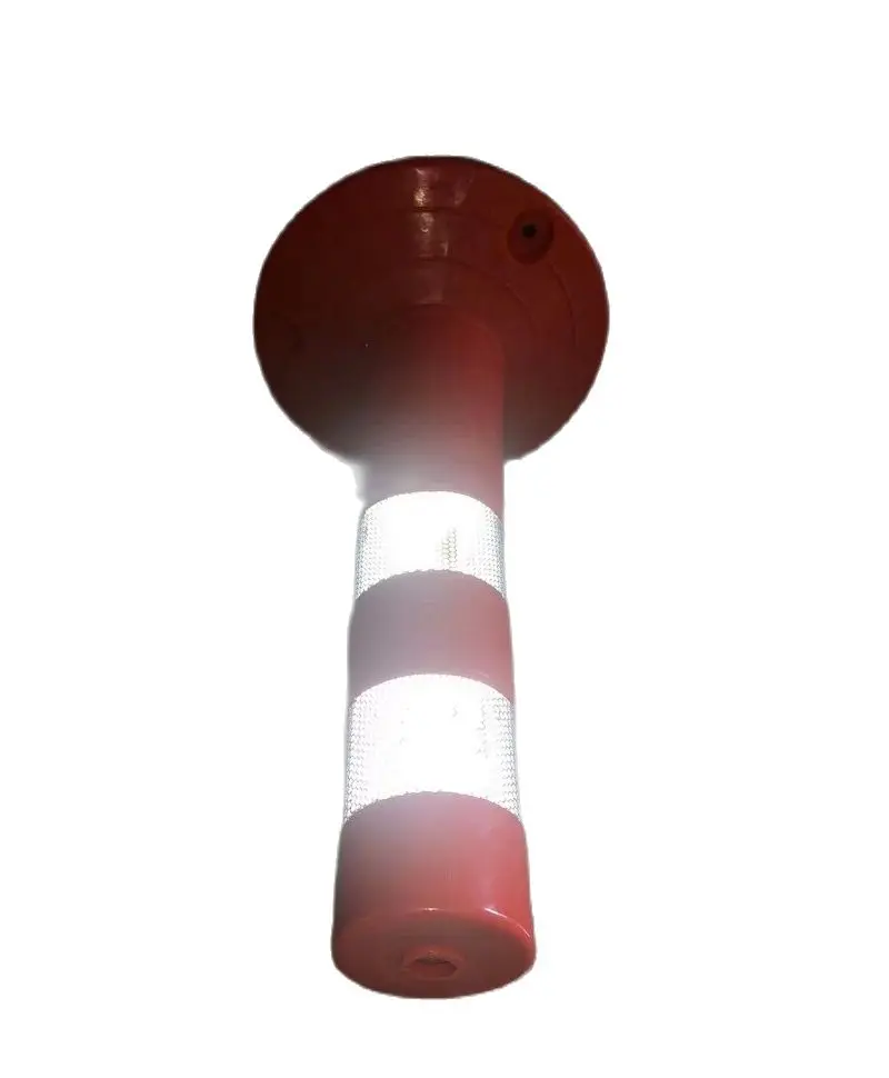 45CM PU Weighted Reflective Safety Standing Pillars Warning Road Sign Cone Post
