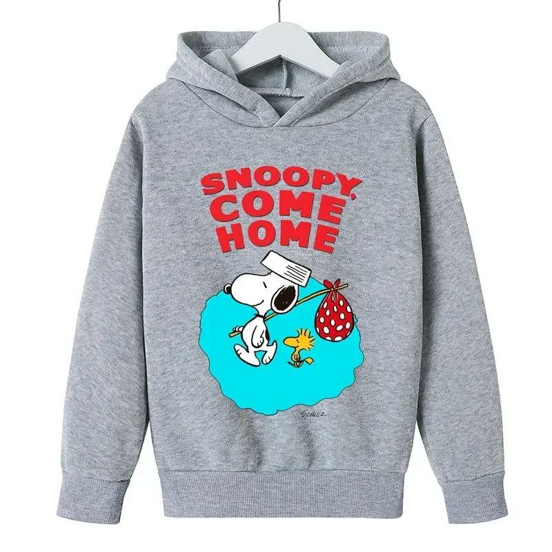 thumbnail image 1 of Sudadera con capucha para niños y niñas, de Snoopy, de dibujos animados blancos, de anime, 2024, 1 of 5