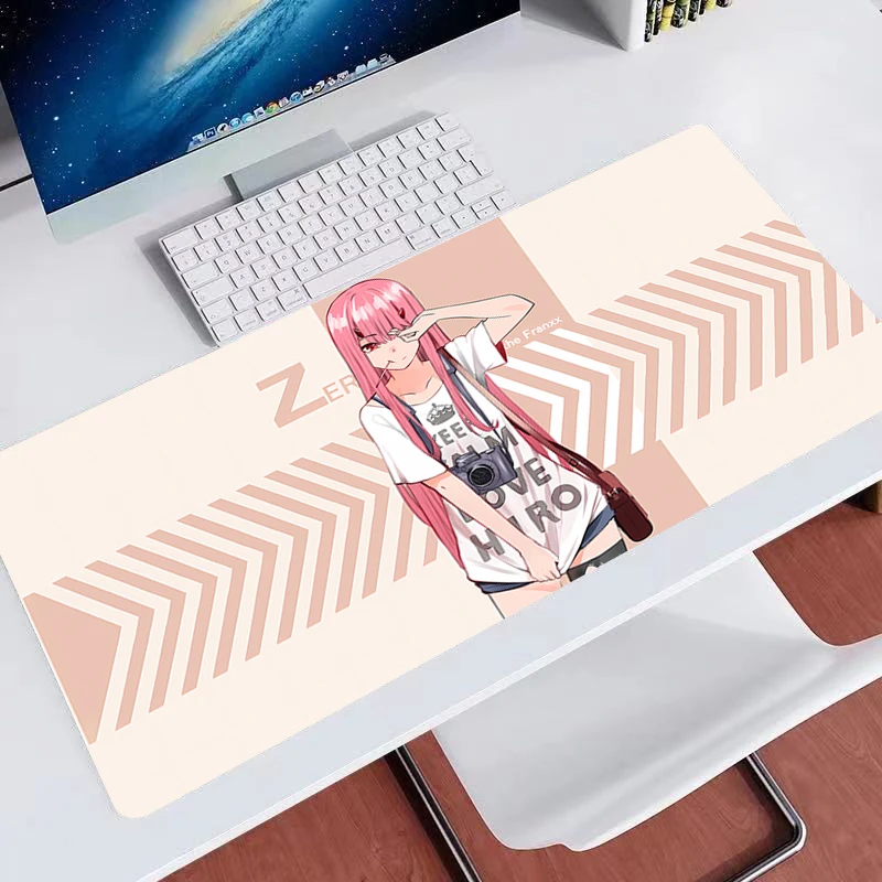 Desk Mat Gamer Mousepads Zero Two Pc Mouse Pad Office Desk Pads Large Mousepad Non-slip Mouse Mats Gifts For Computer gift XXL 6