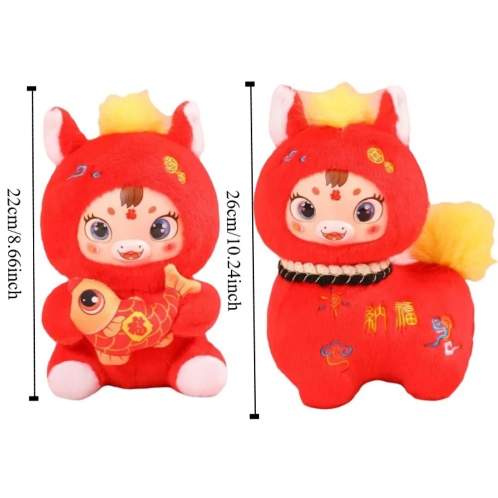 Simulation Standing Foal Plush Doll Fluffy Tail PP Cotton Pony Plush Toys 22/26cm Cute Cartoon Horse Stuffed Toy Room Decoration