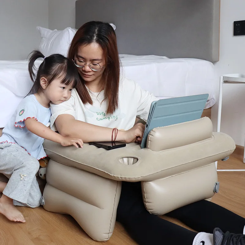 Car Inflatable Table Portable Foldable Table Car Outdoor Travel Portable Inflatable Laptop Computer Desk