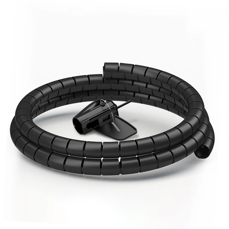 

Computer Cord Protective Tube 20/25mm Flexible Spiral Cable Wire Tube for PC
