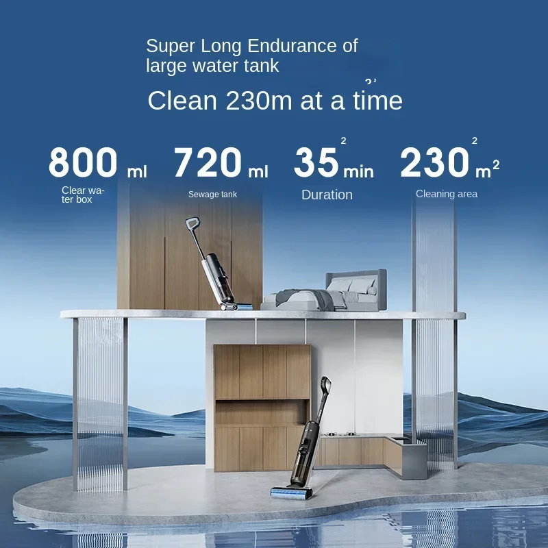TINECO Fuwan 2.0ProLedC Floor Washer Sterilizing Double Edge Suction, Washing and Moping Integrated Household Appliance 4