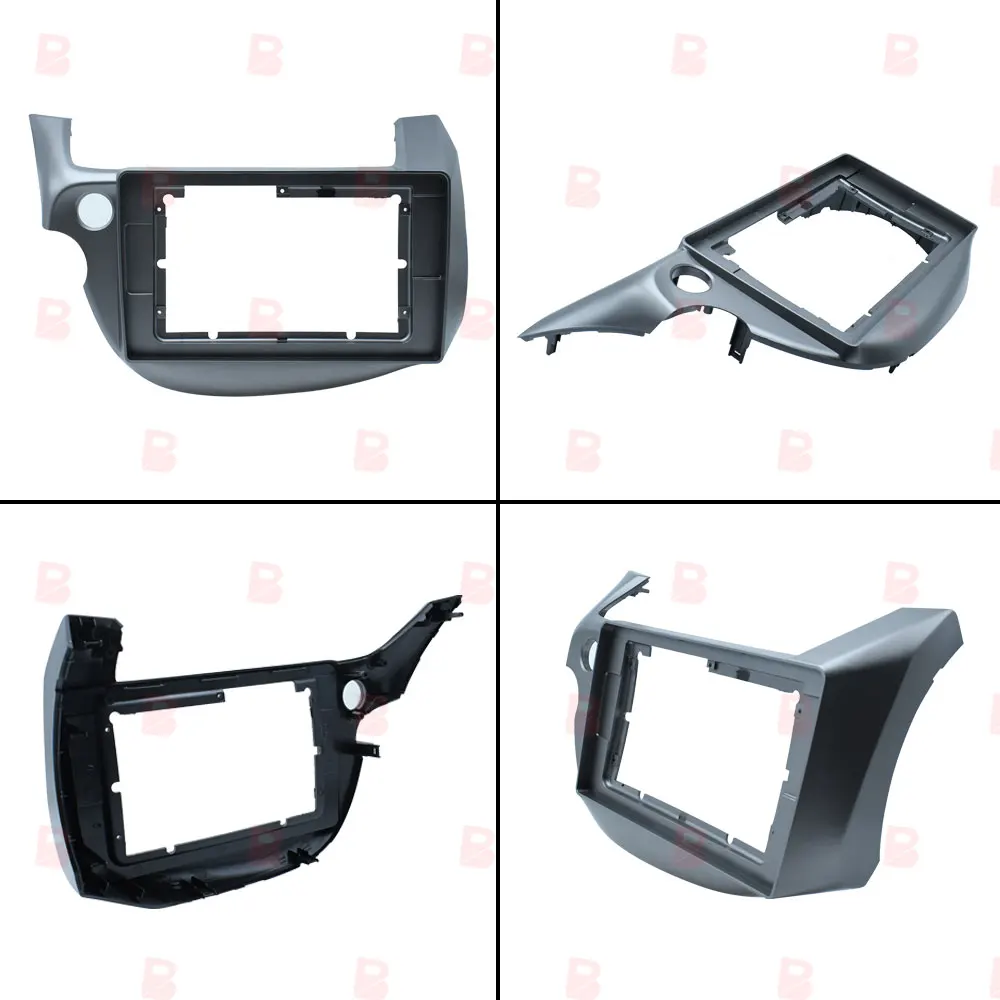 Kit Montage Autoradio 2 DIN Pour Honda Fit/Jazz 2008-2013 – Cadre Façade Gris, Câble ISO, Adaptateur Antenne