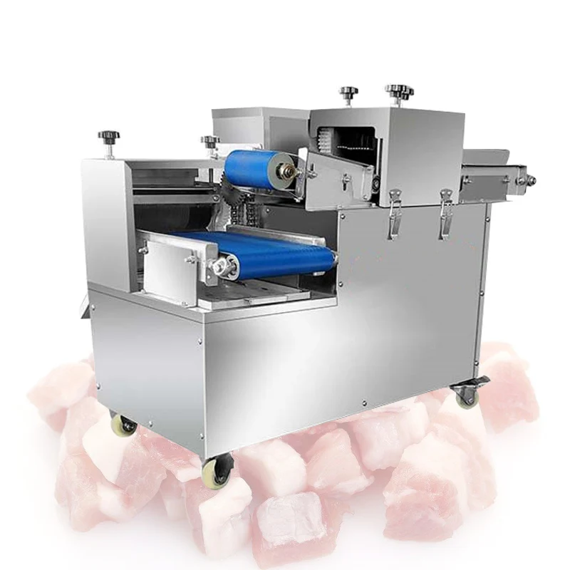 

Meat Slicer Electric Meat Diced Machine Commercial Stainless Steel Slicing Machine 500kg/H 2.5-40mm