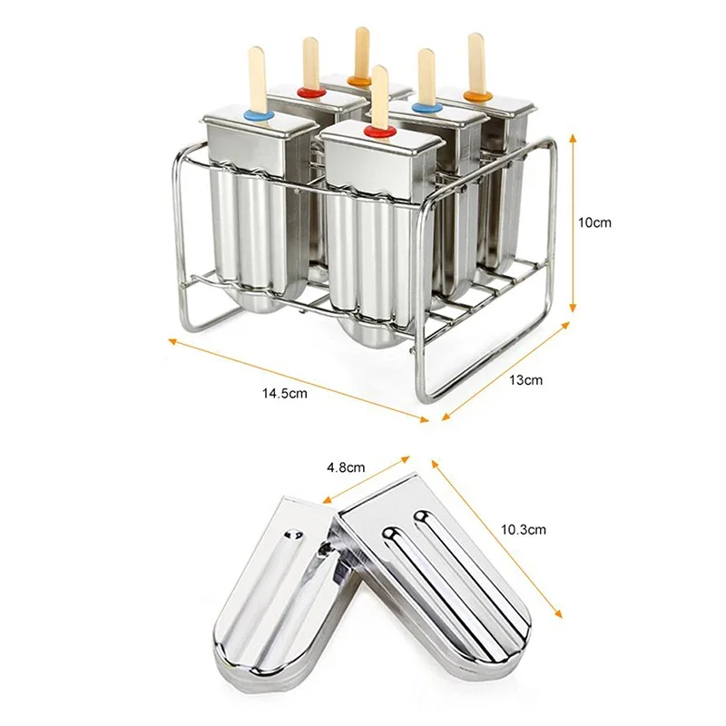 Stainless Steel Popsicle Mold Rack Ice Lolly Maker