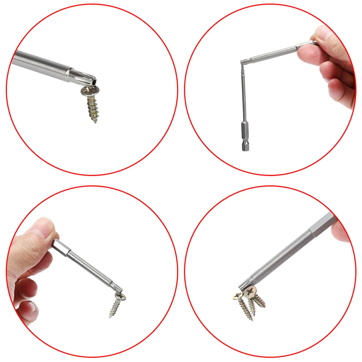 11Pcs Torx 스크루 드라이버 비트 세트 1/4 인치 전문 마그네틱 스타 S2 스틸 육각 섕크 터프 Torx 스타 육각 보안 보안 세트