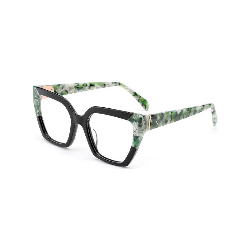 BLUEMOKY Beliebte Acetat-Brille mit Schmetterlingsform, Progressive Multifokalgläser für Damen, Blaulichtfilter, Photochrome Korrekturgläser – Detail 3