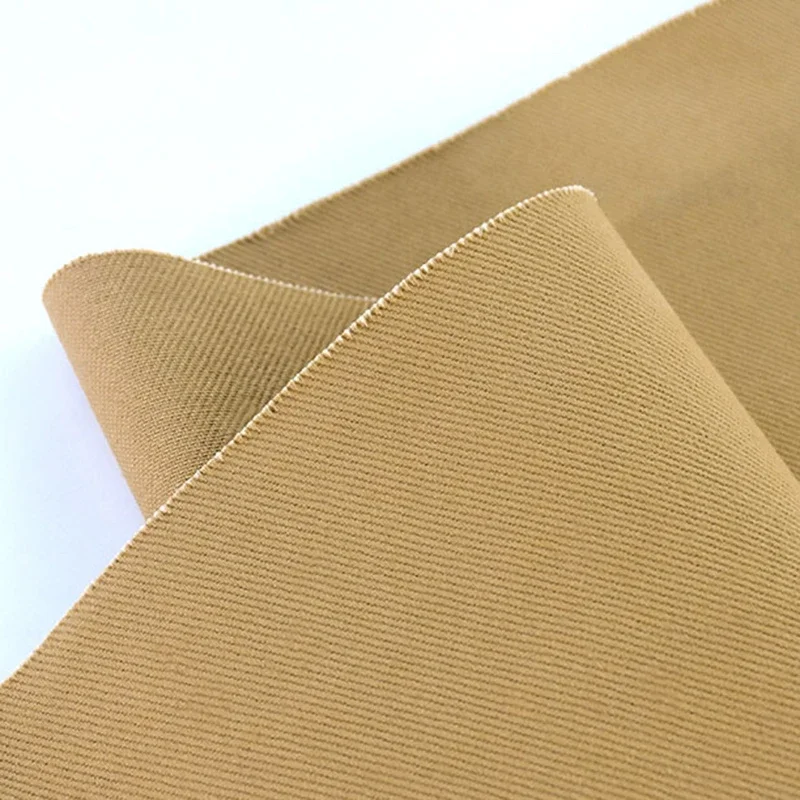 1 Meter Premium Cotton Twill Khaki Cloth Fabric - Carbon Brushed & Washed