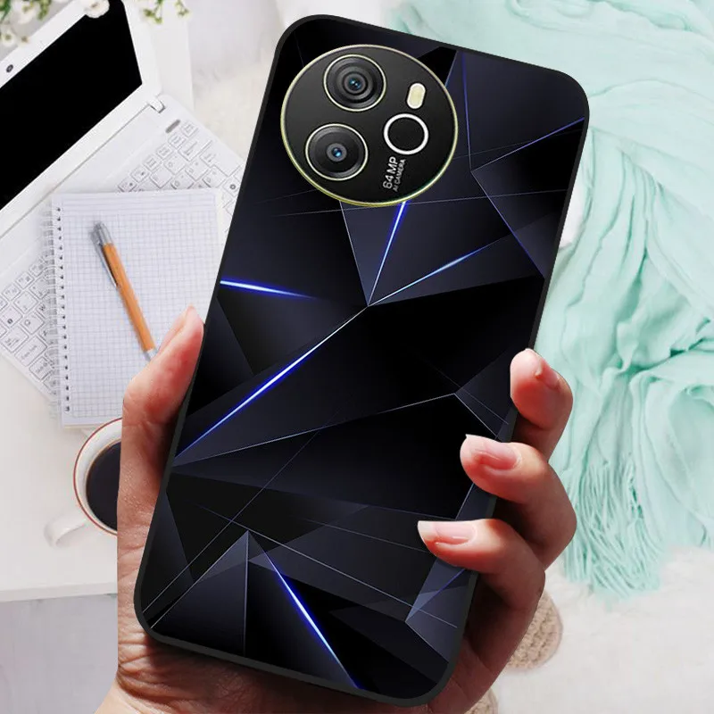 Blackview SHARK 8 Silicone Soft Back Case - Black Lion Wolf Design