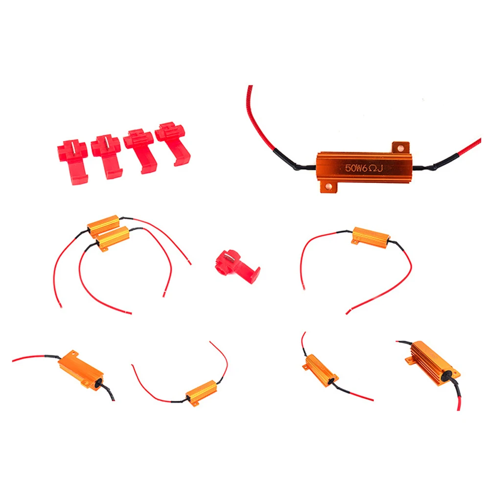 4ks 50W 6ohm nakládat rezistor LED kroutit signál lehký mrkat defekt decorder LED žárovky lehký defekt svobodné kódu rozluštění
