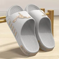 Men's slippers for outdoor wear, summer home, thick soled shower, anti slip sports, 3