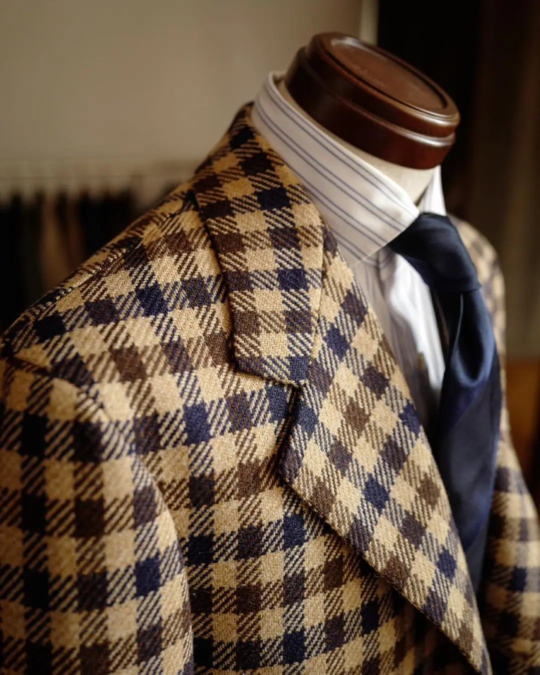 Lattice Men Suits With Shawl Lapel Designer Wedding Tuxedos Mens Jacket Formal Occasion Costume For Men Suit Set