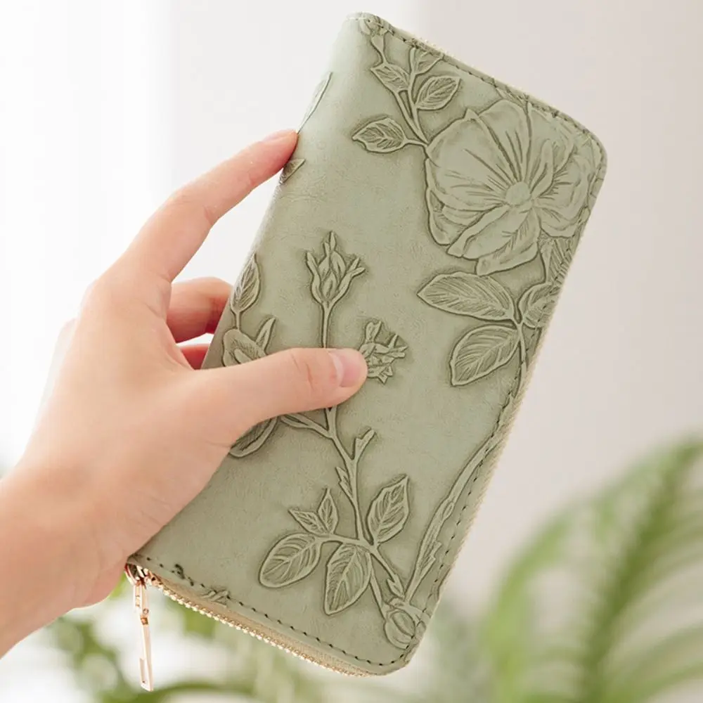 New Long Wallet Large Capacity Phone Bag Fashionable Zipper Wallet Multi Card Handheld Bag Simple