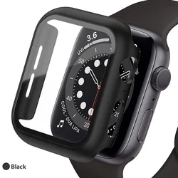 Premium Tempered Glass Screen Protector and Protective Case - 41MM (Black)