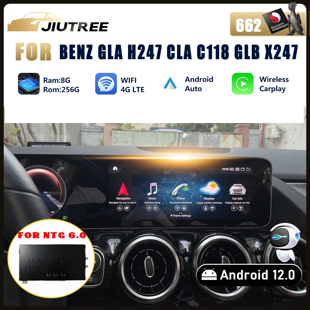 

Qualcomm Snapdragon 662 Upgrade for Mercedes Benz GLA H247 CLA C118 GLB X247 2019-2023 NTG 6.0 system Android BOX Android 12