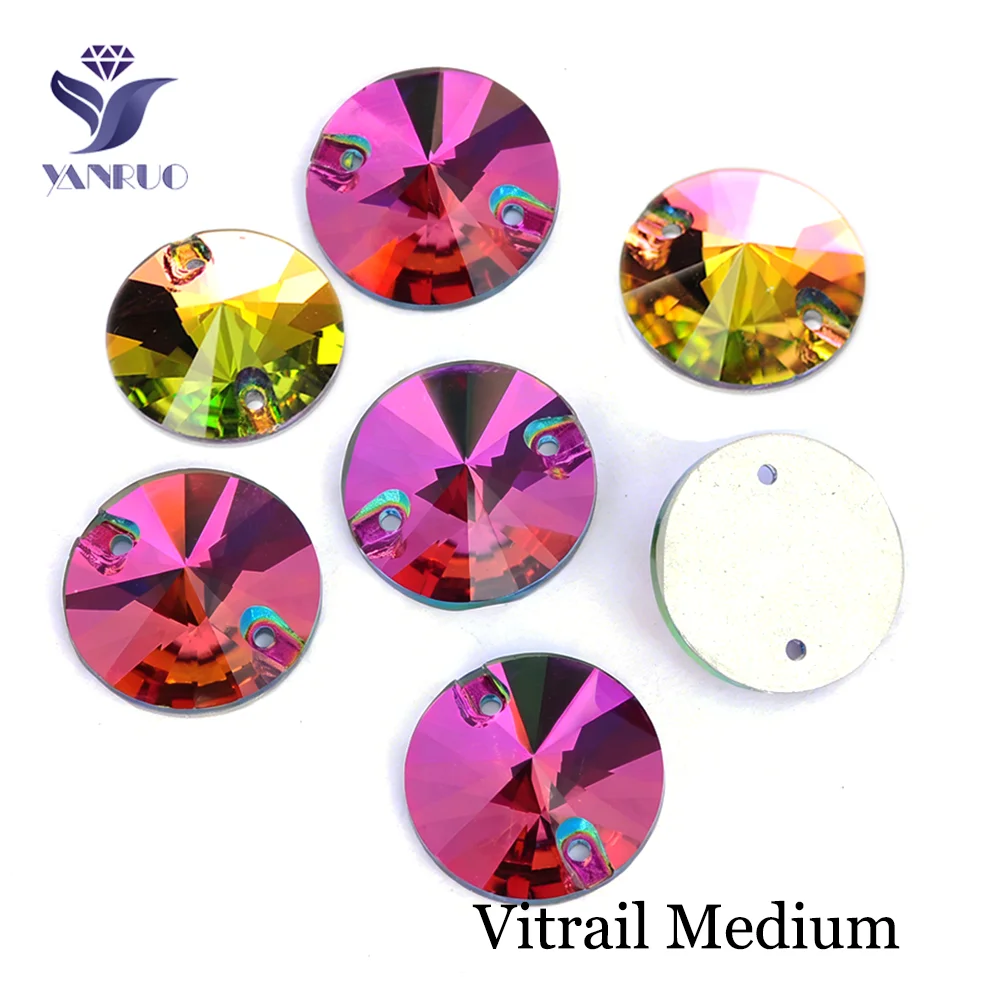 Premium Round Sew-On Rhinestones – Flat Back Glass Stones