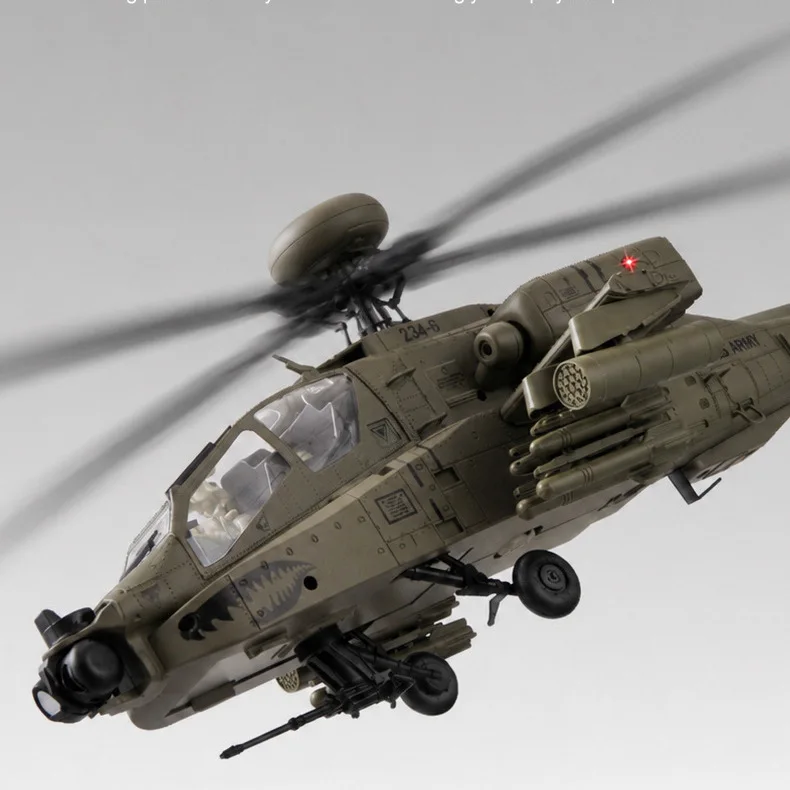 RC ERA C170 AH-64D Apache 1:48 RC Helicopter 6CH Flybarless Single Rotor Aircraft 6-Axis Gyro RTR for Beginners - 4