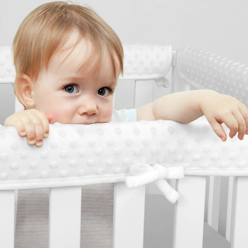 

Baby Bed Bumper Strip, 3pcs Breathable Baby Crib Bed Guardrails' Protector Cot Bumper Bar For Newborn Toddler Safety