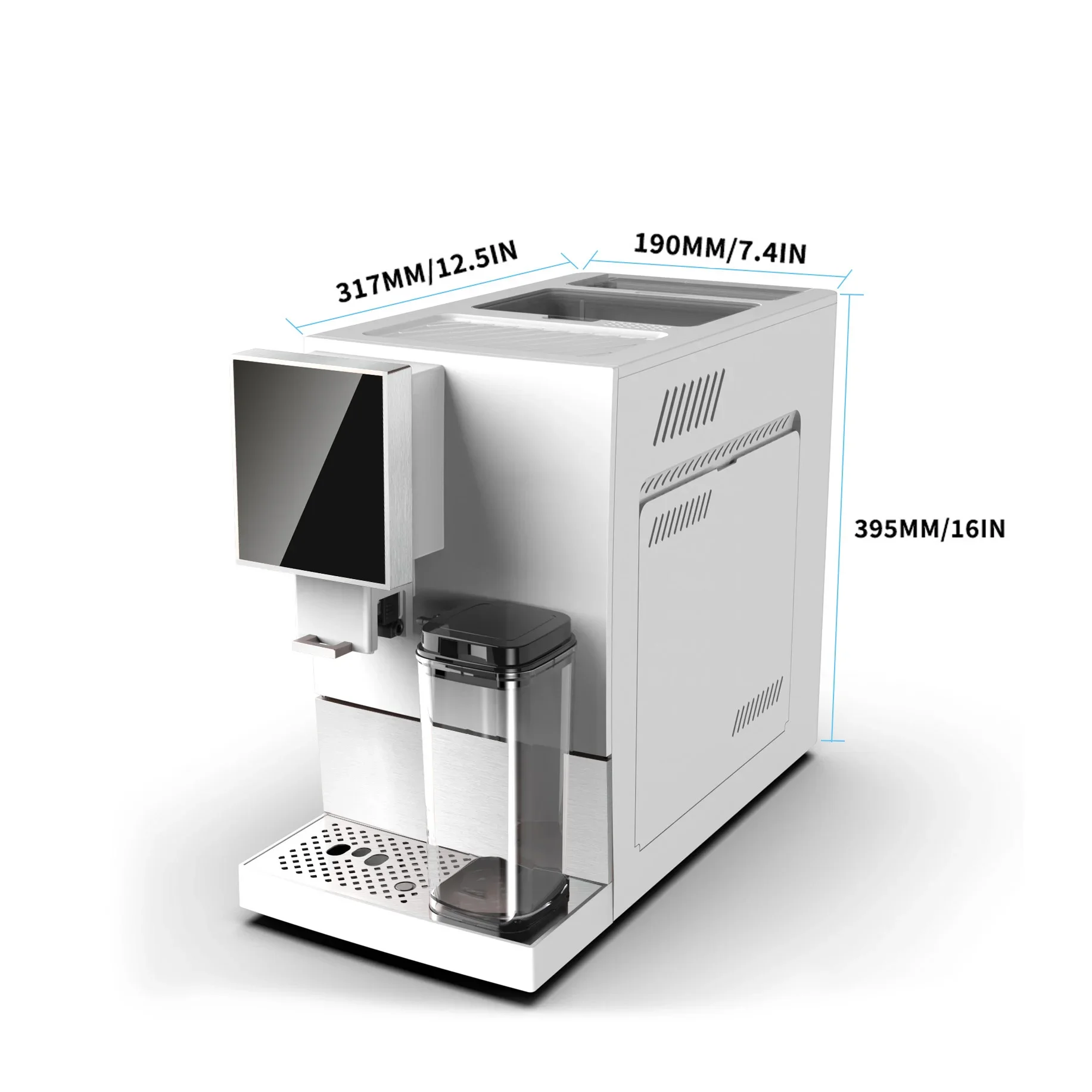 Vollautomatische Kaffeemaschine Fully Automatic Cafetera De Expreso 5.85" Touch Screen Cafetera Coffe Espresso Coffee Machine 4