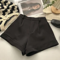 MEXZT Elegant Suit Shorts Women Korean Fashion Black Wide Leg Shorts Summer Office Ladies White High Waist All Match Short Pants - Image 3