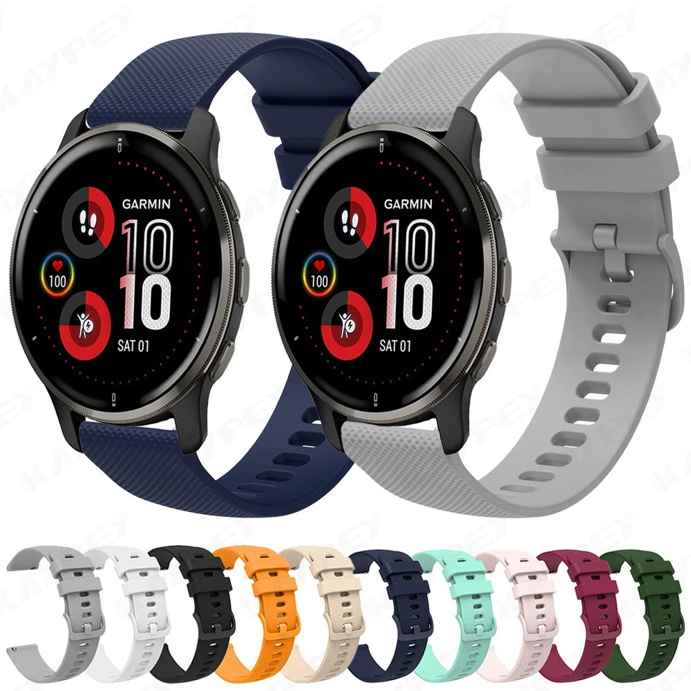 

For Garmin Venu 2 Plus Bracelet Silicone Sport Wrist Strap For Garmin Venu / Venu sq / Move sport / Venu 2 Watchband