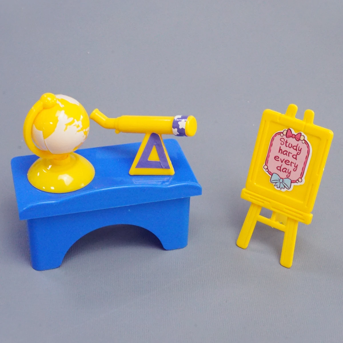 Forest Family 1/12 Podium Children Toys for Girl Blackboard Miniature Tables And Chairs Classroom Games Room Furniture Hobbies 4
