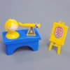 Forest Family 1/12 Podium Children Toys for Girl Blackboard Miniature Tables And Chairs Classroom Games Room Furniture Hobbies 4
