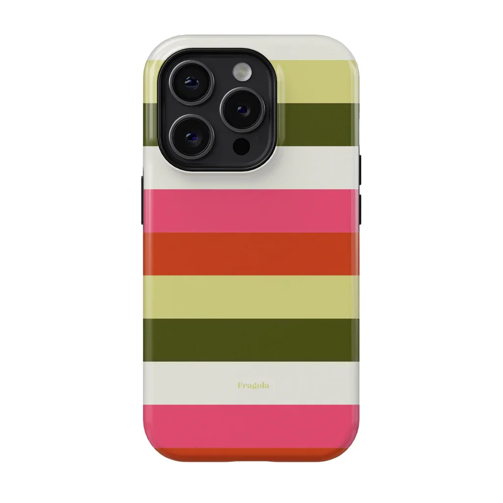 Fragola Ins Korean Striped Luxury Double-layer Phone Case