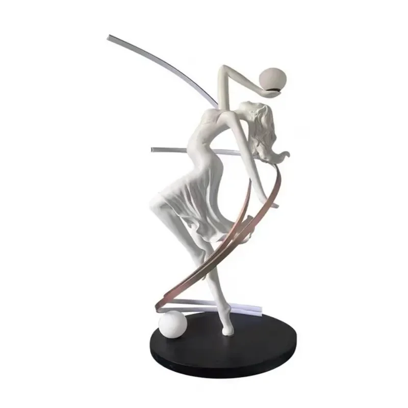

Beautiful girl sculpture lamp room decoration led light for fighting